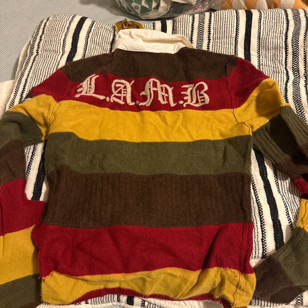 L.A.M.B. Collegiate Cashmere Sweater - Picture 2 of 2